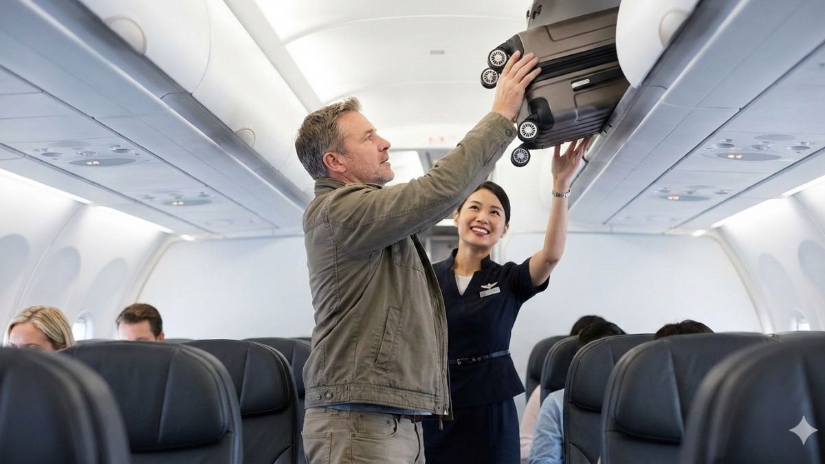 why flight attendants are not obligated to stow passenger luggage into the overhead bin
