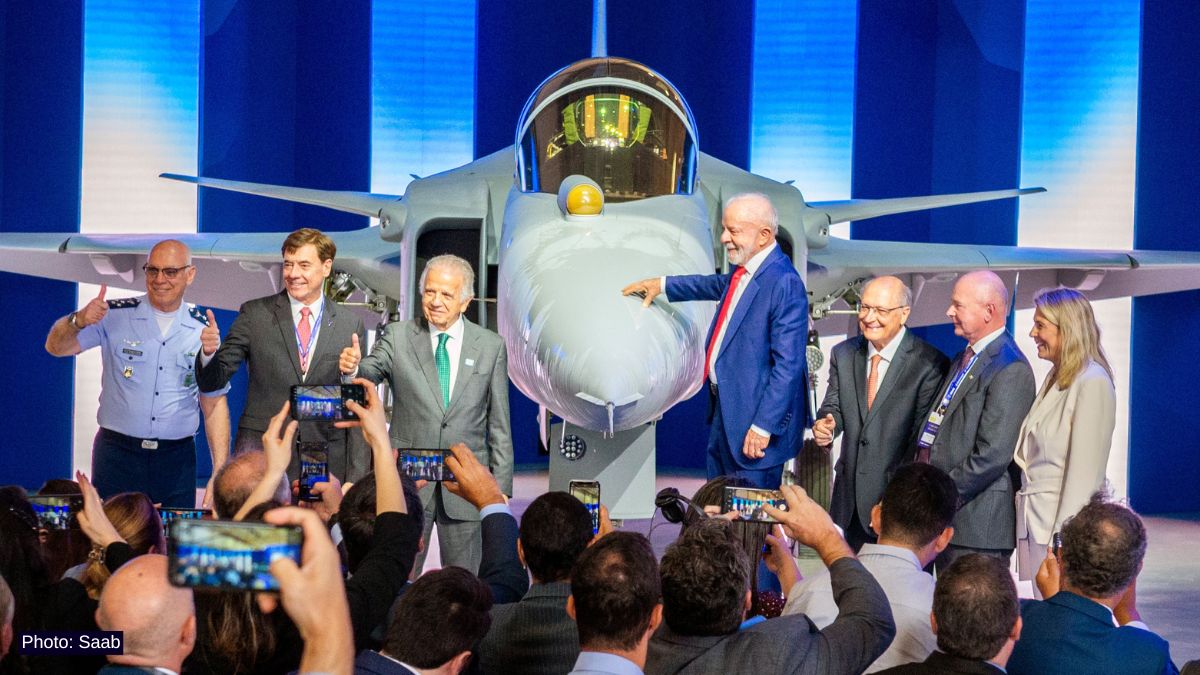 Brazil unveils first locally built Gripen E fighter