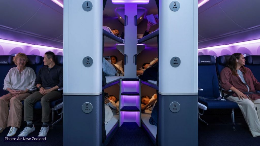 Air New Zealand opens Skynest sleep pods from 2026