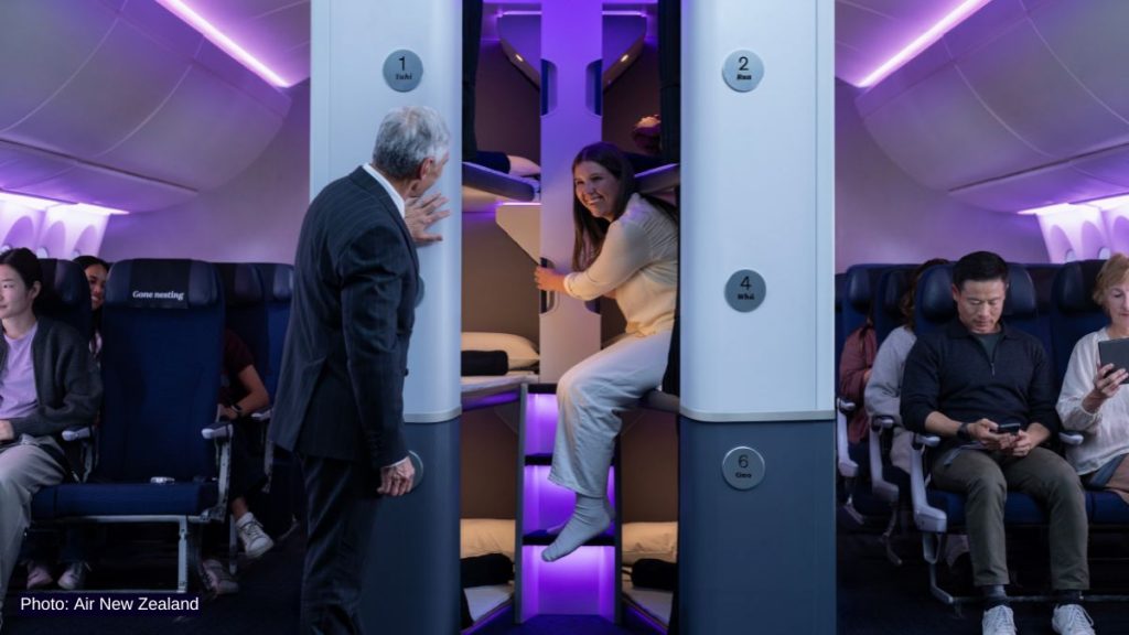 Air New Zealand opens Skynest sleep pods from 2026